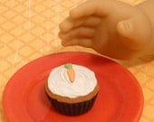 Miniature Carrot Cupcake for American Girls 1:3