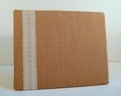 Country Chic Burlap and Lace Bulletin Board, Photo Memory Board, Rustic Wedding, French Memo Board, 16 x 20 inches
