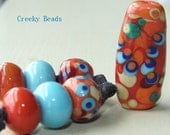 Handmade Lampwork beads "Tango" Creeky Beads SRA