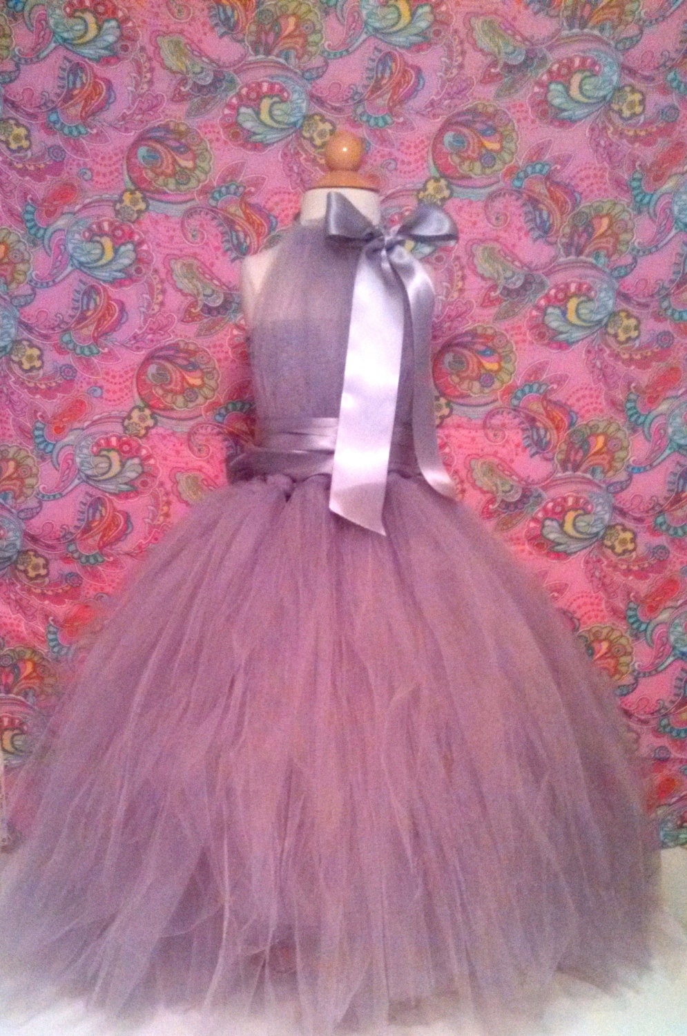 15% OFF with code SAVE15 - Vivian dress in Silver with Customizable Sash