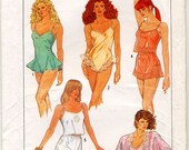 Vintage Kimono, Tap Shorts and Bias Camisole, and Teddy Sewing Pattern - Simplicity No. 8393 - Sizes 6, 8, 10