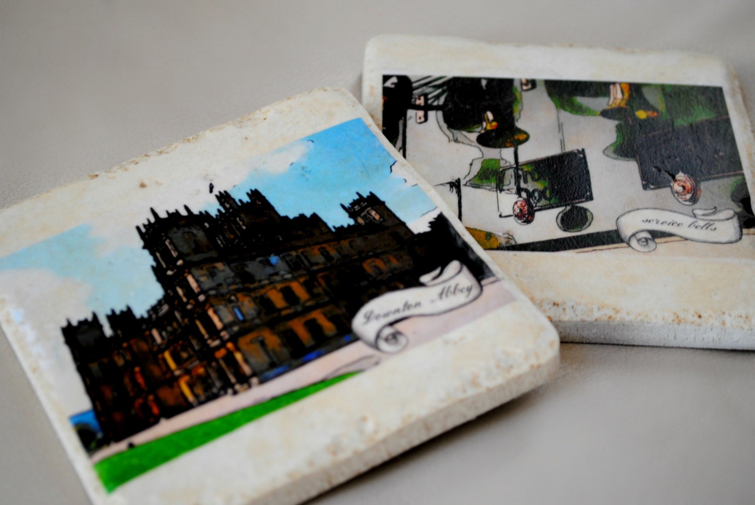 Downton Abbey coasters set of 4