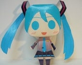 Hatsune Miku Japanese Papercraft Volcaloid Magnet