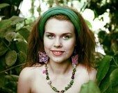 Violet Butterfly Earrings