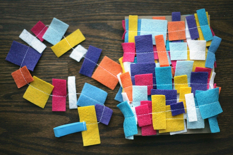 Felt Confetti Garland - Fun Colors - 15 ft