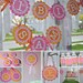 Birthday Banner - Girls 1st Birthday Party Decorations - Orange, Pink and White Polkadots