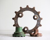 vintage industrial collection /gears, parts,
