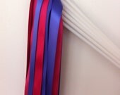 100 Modern Wedding Wands: Ribbon Streamers on Plastic White Dowels