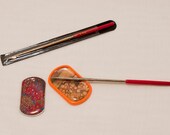 Diamond Tip Reamer for Punching Holes in DogTag Resin Drops & Dog Tag Images