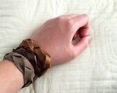 Handmade Braided Leather Bracelet - Variety of colors