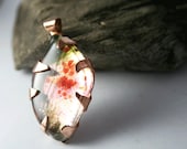autumn glass haiku handmade copper pendant - OsirisJewellery autumn glass haiku handmade copper pendant - OsirisJewellery
