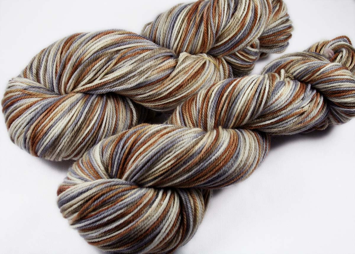 OHIO SNOW  Superwash Merino Heavy Fingering Weight Yarn - 840 yds/2 skeins