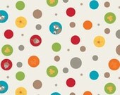 ON SALE End of Bolt 33x44Riley Blake Fox Trails Cream Circles