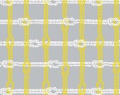 1/2 yard RIley Blake Maritime Modern Knotty Plaid Gray