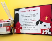 Fire Truck Invitation