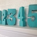 Wooden Numbers, Stand Alone, 6 inches tall, Chunky, ONE INCH THICK, Photo Prop