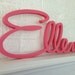 Personalized Name Sign, Wooden Letters, Script Font, Beautifully Connected Letters, Your Custom Name and Color