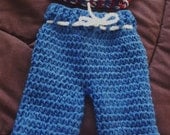 crochet drawstring pants set