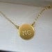 initial disc gold necklace-gold initial necklace-gold initial round disc necklace-initial charm necklace-initial necklace-celebrity style