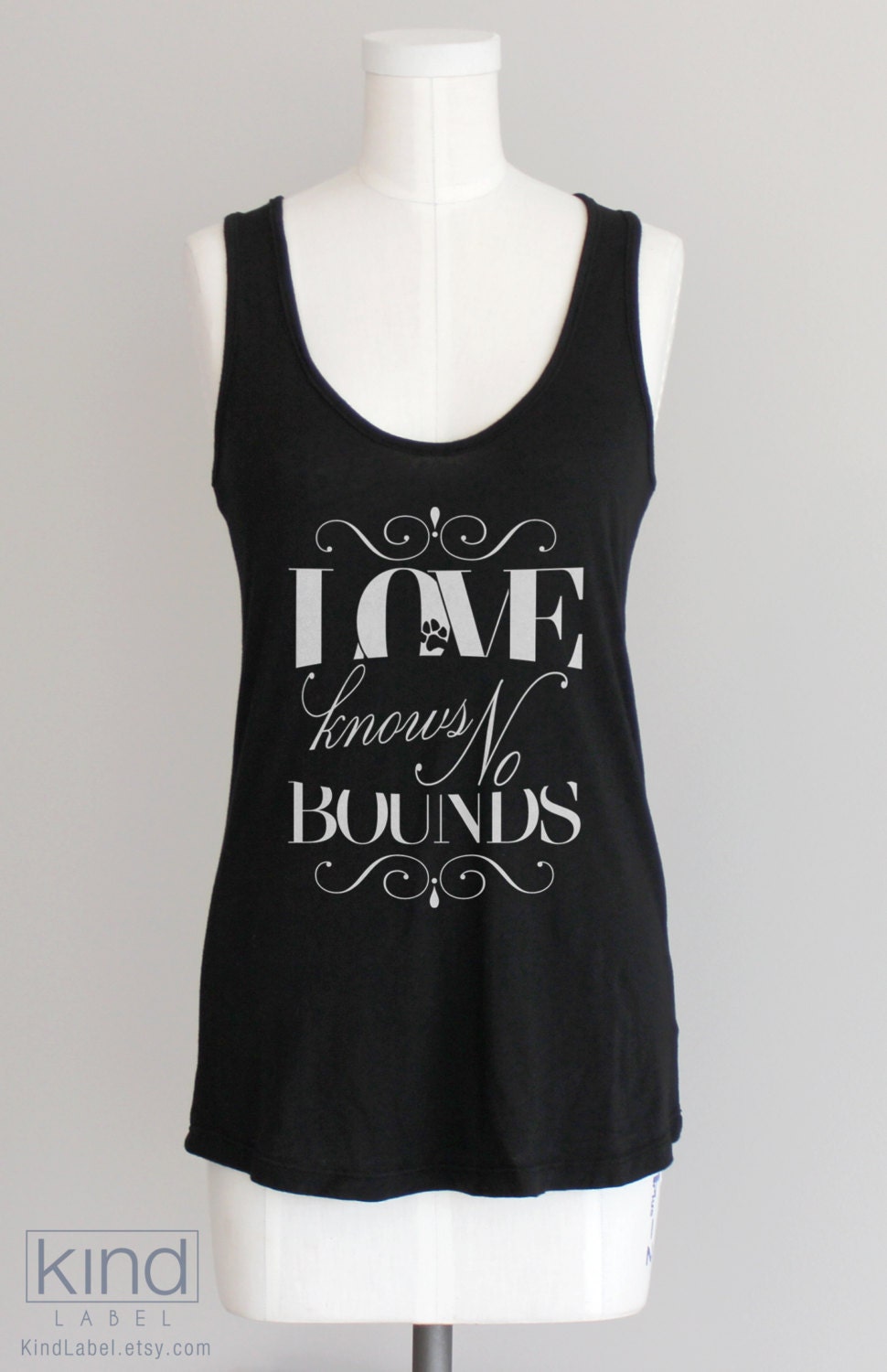 Love Knows No Bounds Eco Friendly Pima Cotton Modal Racerback Womens Tank