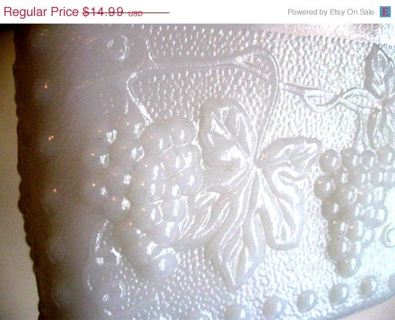 sToReWiDe sale Milk Glass Footed Bowl - Planter - Candle Holder - Candy Dish