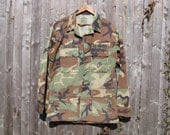Vintage USMC Marines Camo Field Jacket Mens Medium Long