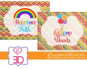 Candyland Collection - Printable 8.5X11 Party Signs - INSTANT DOWNLOAD Il_170x135