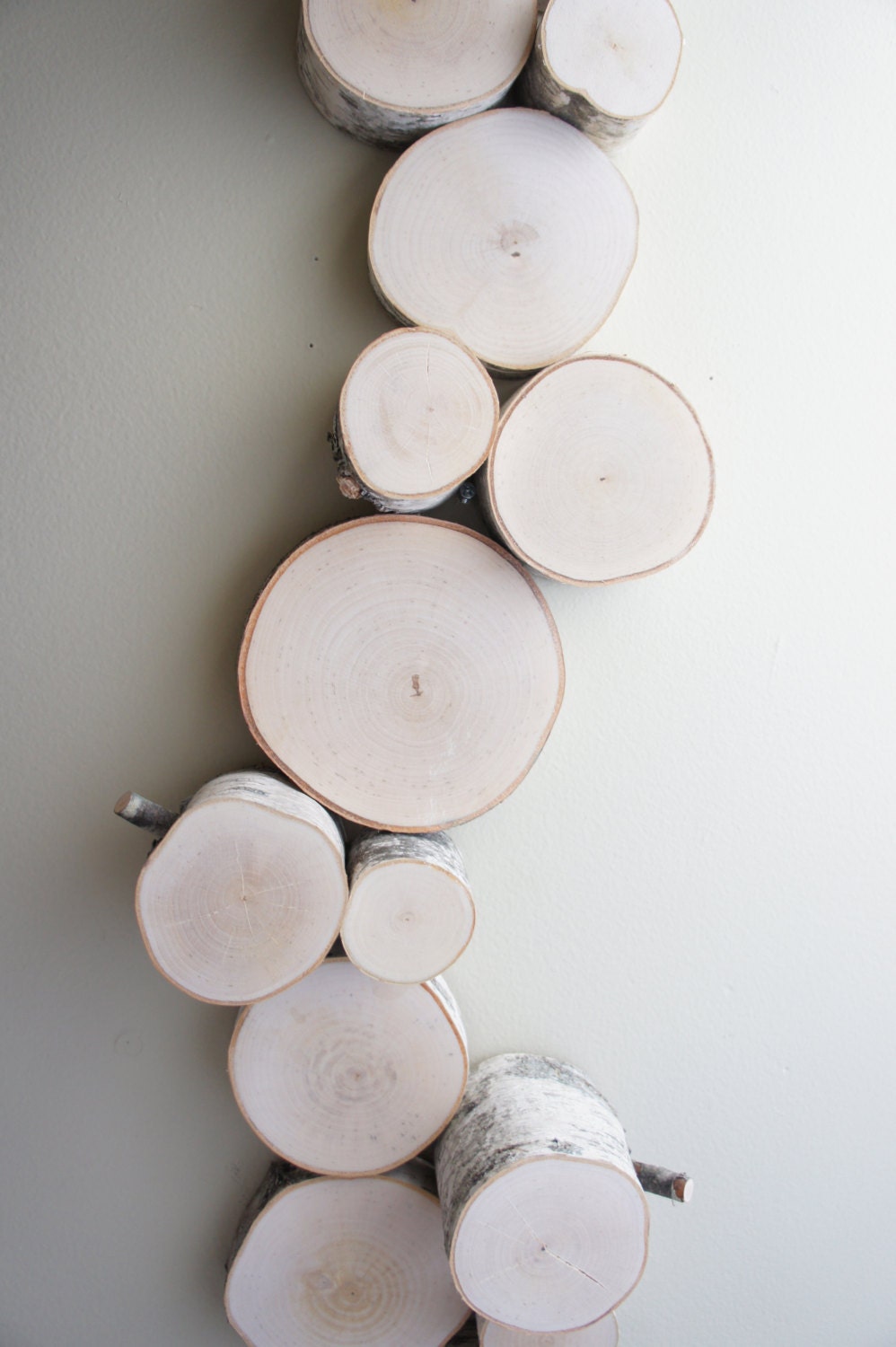 white birch forest growth chart ruler - 72"x6" - made to order