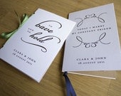 Modern 'Quotes' Wedding Program - Pocket-sized Booklet - One Sample