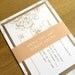 Vintage Wedding Invitation - 'Floral Swirl' Design - One Sample