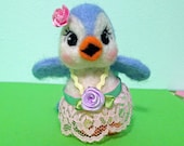Bluebird of Happiness Dressed for Spring