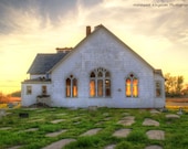 Deal Island Maryland Church at Sunset