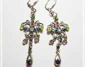 Chandelier Earrings with brass Night out