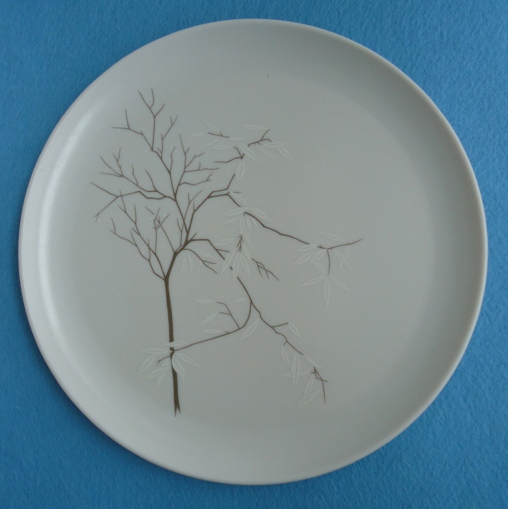 6 Marcrest Stetson Tree Melmac Dinner Plates