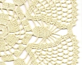 Crochet doily, lace doily, table decoration, crocheted place mat, center piece,doily tablecloth, table runner, napkin, cream, beige