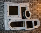 5 Shabby Chic Chippy White Wall Mirrors