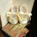 Baby Sandals Ocher Satin Christening Baptism Casual Baby Girl Elegant Summer Spring