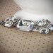 Rhinestone Wedding Jewelry, Bracelet, Bride, Crystal, Clear, Silver, by rewelliott on Etsy