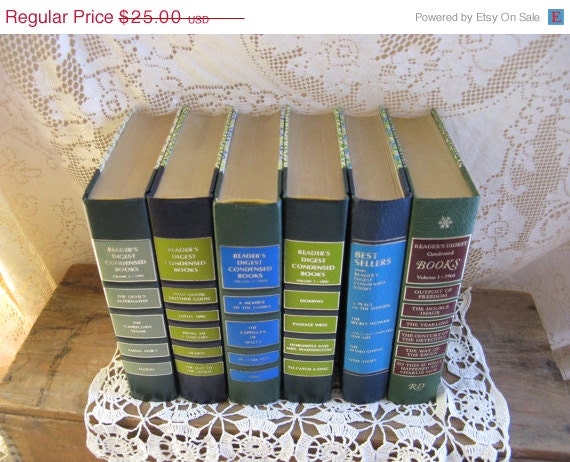 all books green readers digest collection 6 cover designs upcycle storage boxes country living