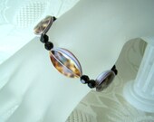 Swarovski Crystal and Cowrie Shell Bracelet