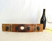 Wine Barrel Coat / Key / Towel Rack  - made from Napa Valley  Barrels and 100% recycled metal