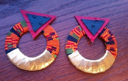 Cute n Kente Post Earrings