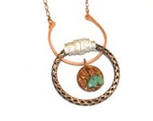 Southwest Fetish Bear Pendant - Rising Zia