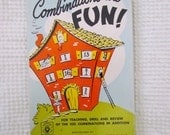 Vintage 1950's Math Teaching Game/ Combinations are Fun
