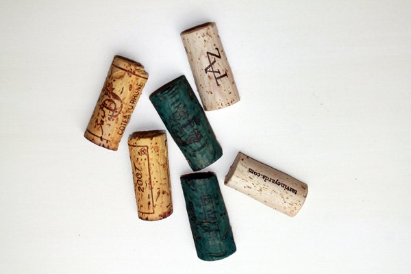 Colored Cork Magnets - wine cork magnets - ecofriendly organization - office - home decor - Eco Decor