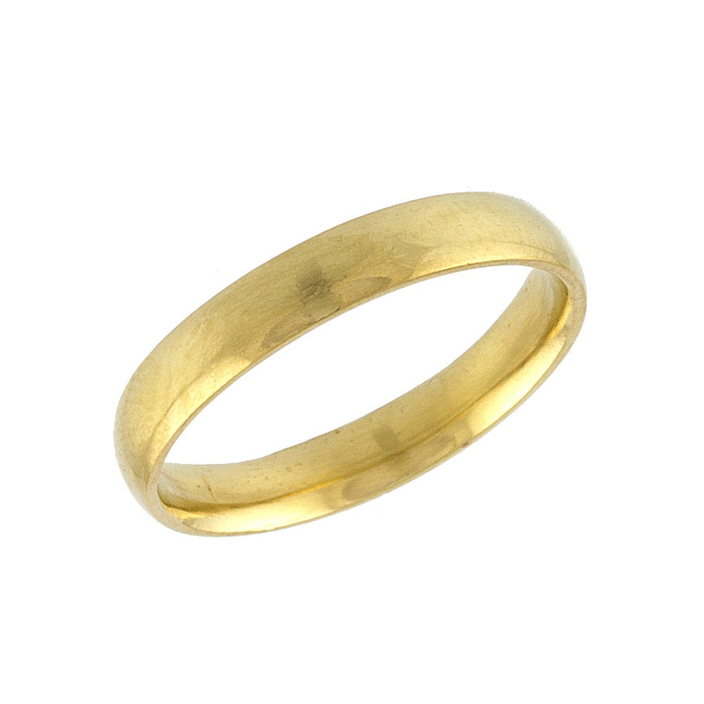 Traditional Polished Comfort Fit Wedding Band 14k Yellow Gold