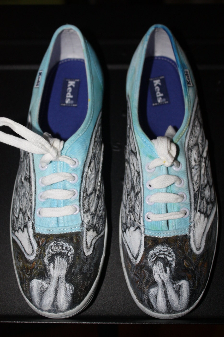 Doctor WHO Handpainted Shoes DON'T BLINK this size 7 women's ships today or any size Custom