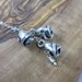 Sterling Silver Trio of Roses Pendant on Sterling Silver Chain