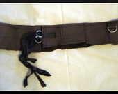 Basic Wide Leather Road Warrior D Ring Belt Wrap
