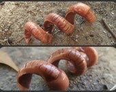 Earthworm Dread Bead - Worm Dreadlock Spiral - Weird Odd Strange Dread Accessory